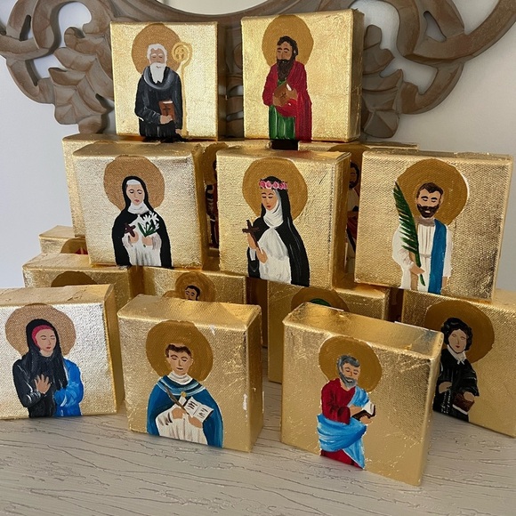 Custom tiny Saint paintings - Picture 2 of 6